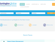 Tablet Screenshot of lymingtononline.com